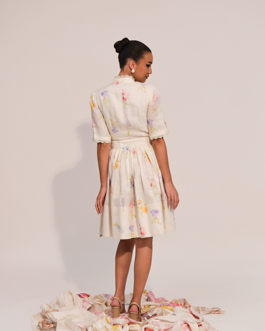 BETH LINEN DRESS