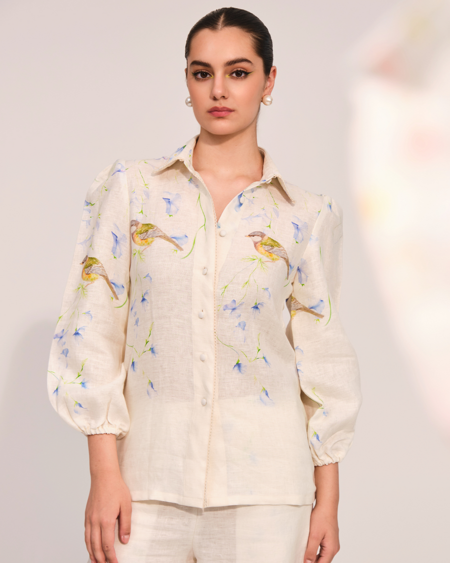 Birdsong Linen Shirt