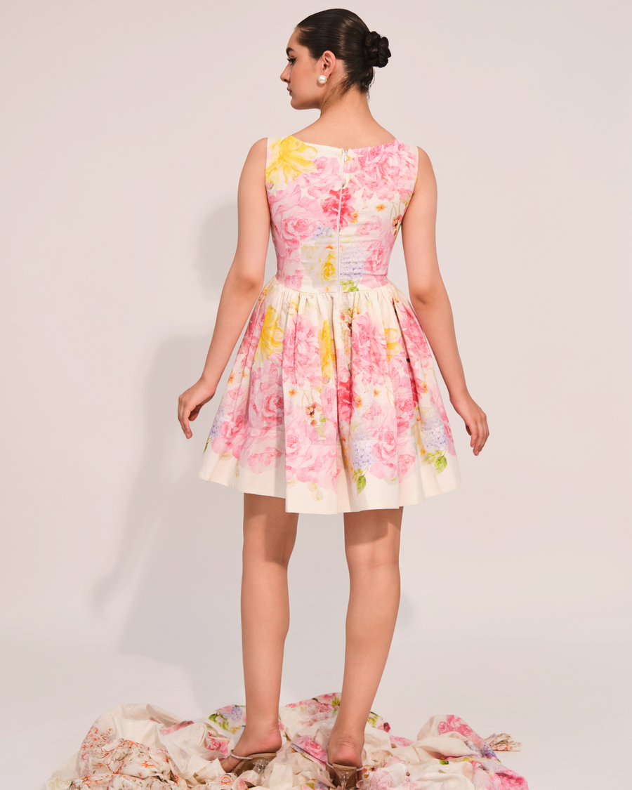 Bloom Blush Sleeveless Mini Dress