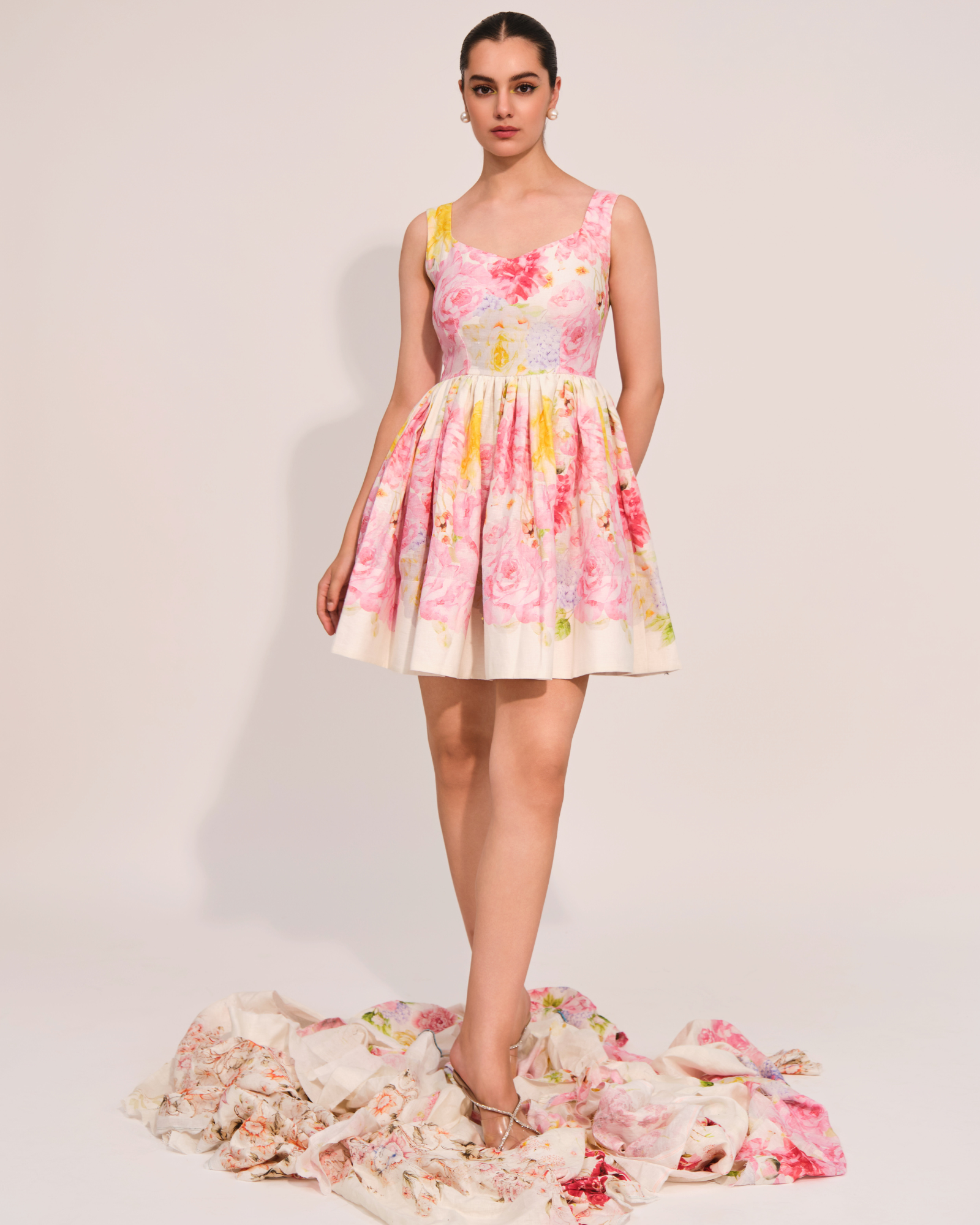Bloom Blush Sleeveless Mini Dress