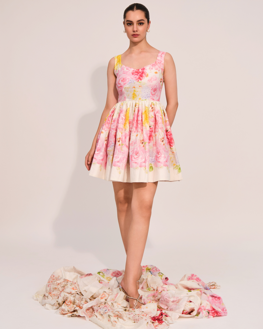 Bloom Blush Sleeveless Mini Dress