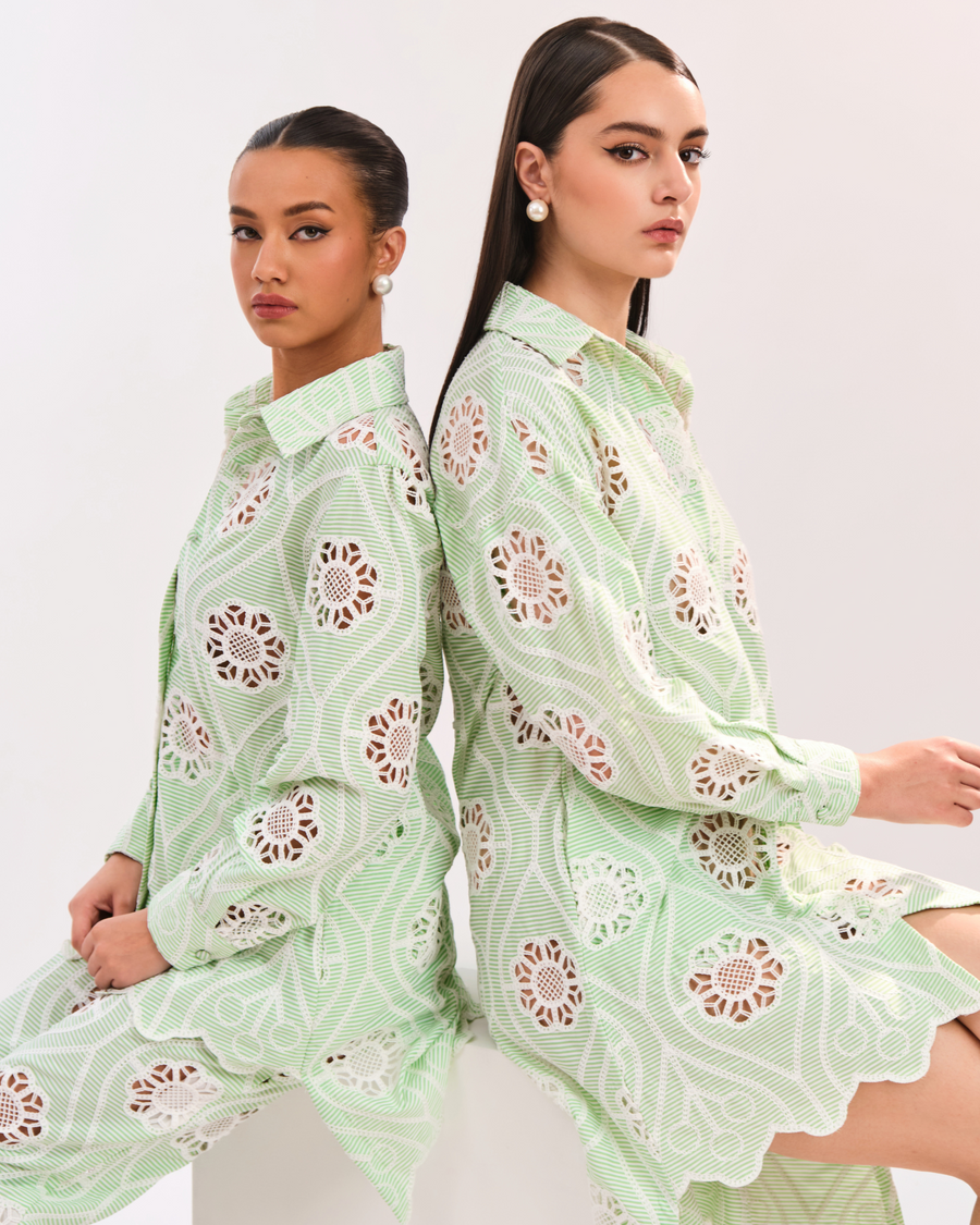 AMOR FLORAL SHIRT DRESS
