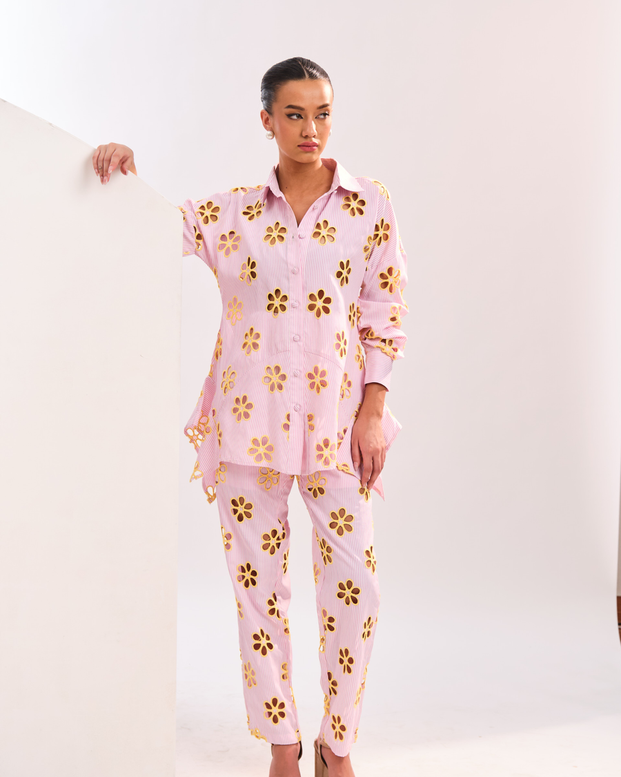 SOL FLOWER SHIRT - PINK