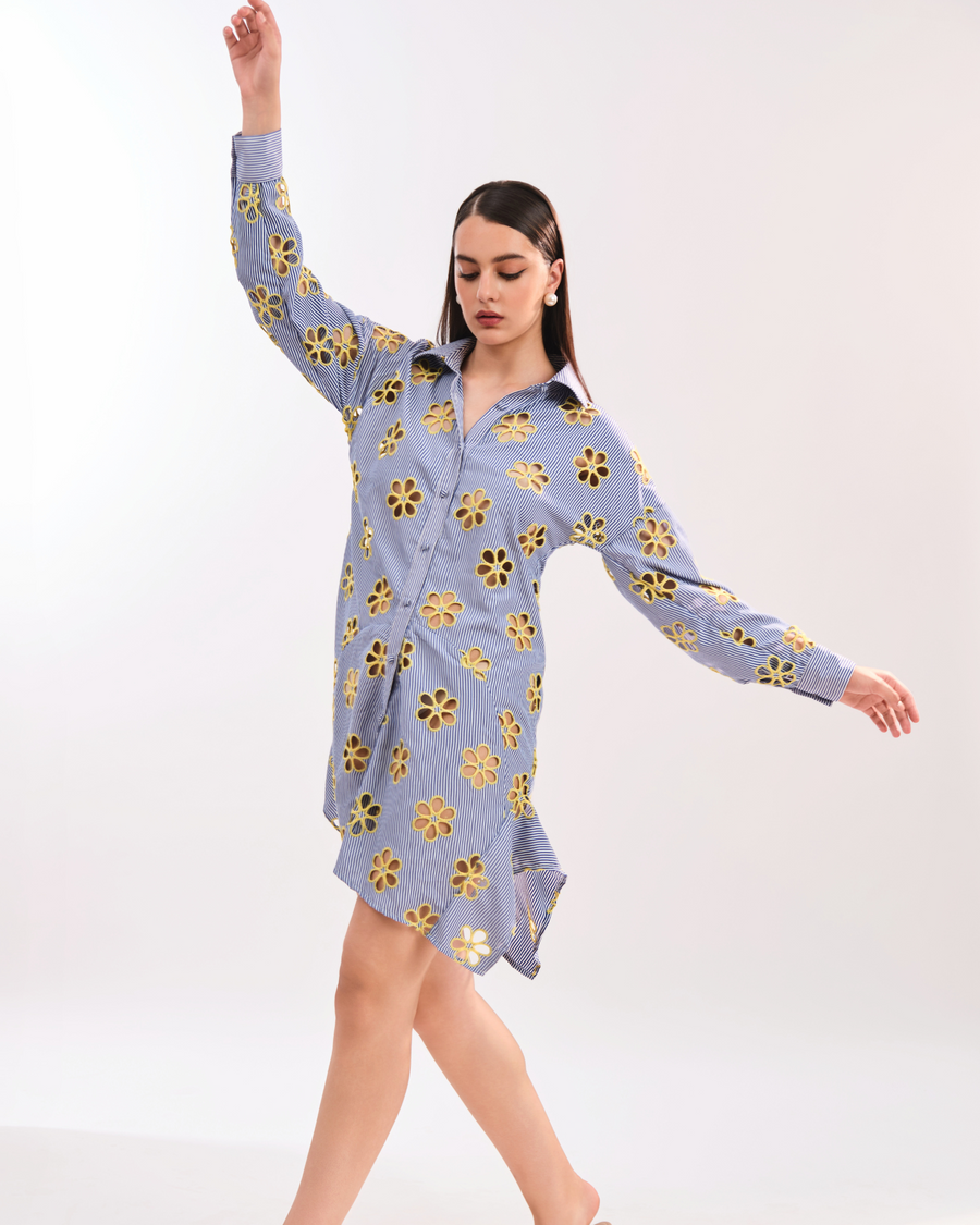 SOL FLOWER CUT DRESS