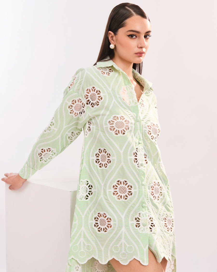 AMOR FLORAL SHIRT DRESS