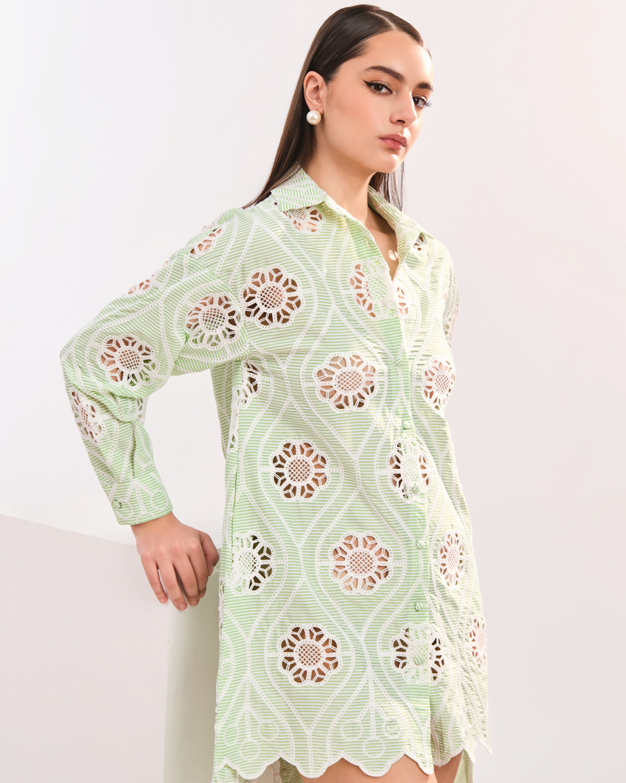 AMOR FLORAL SHIRT DRESS
