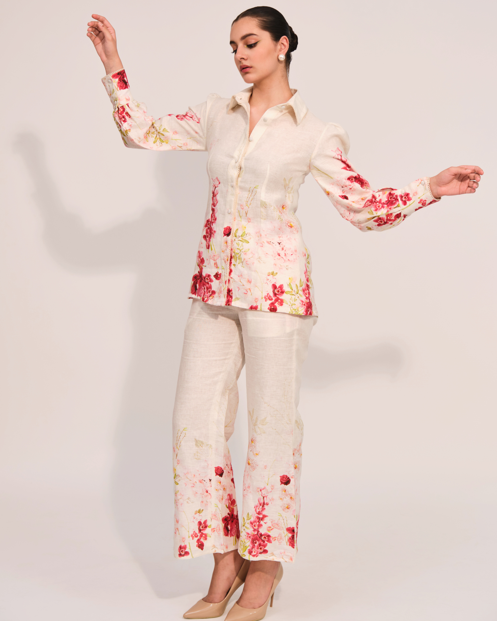 Floral Whispers Linen Shirt