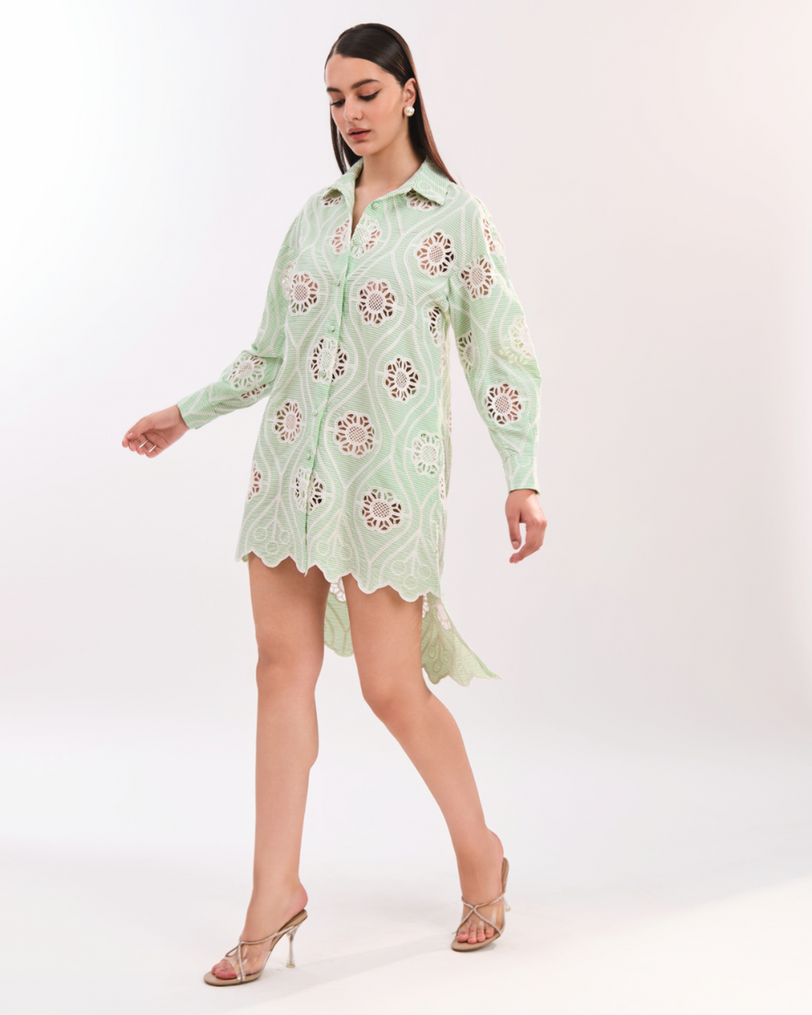 AMOR FLORAL SHIRT DRESS