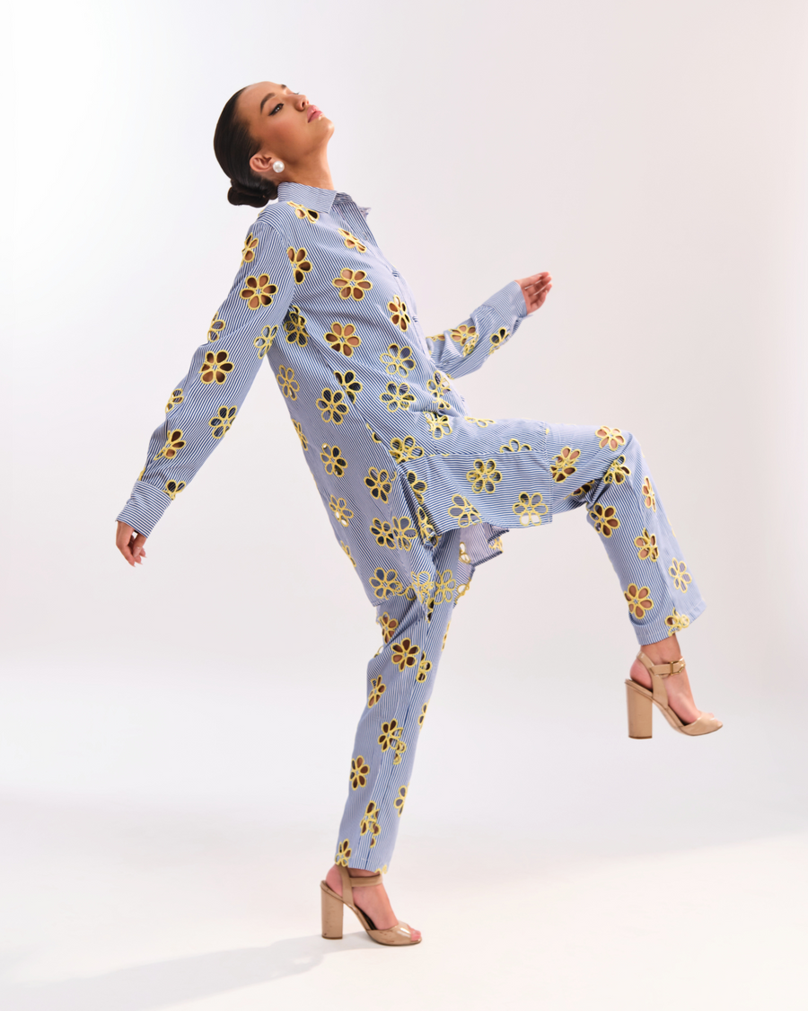 SOL FLOWER CUT PANT