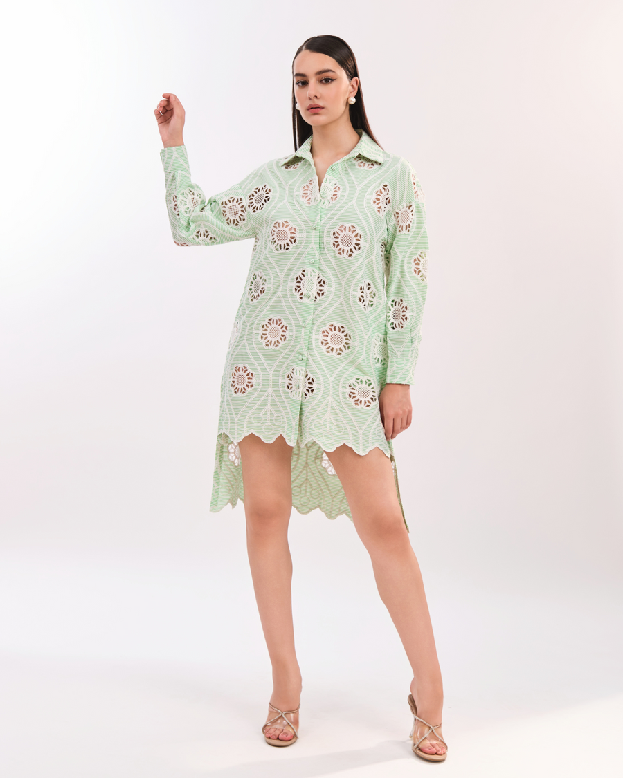 AMOR FLORAL SHIRT DRESS