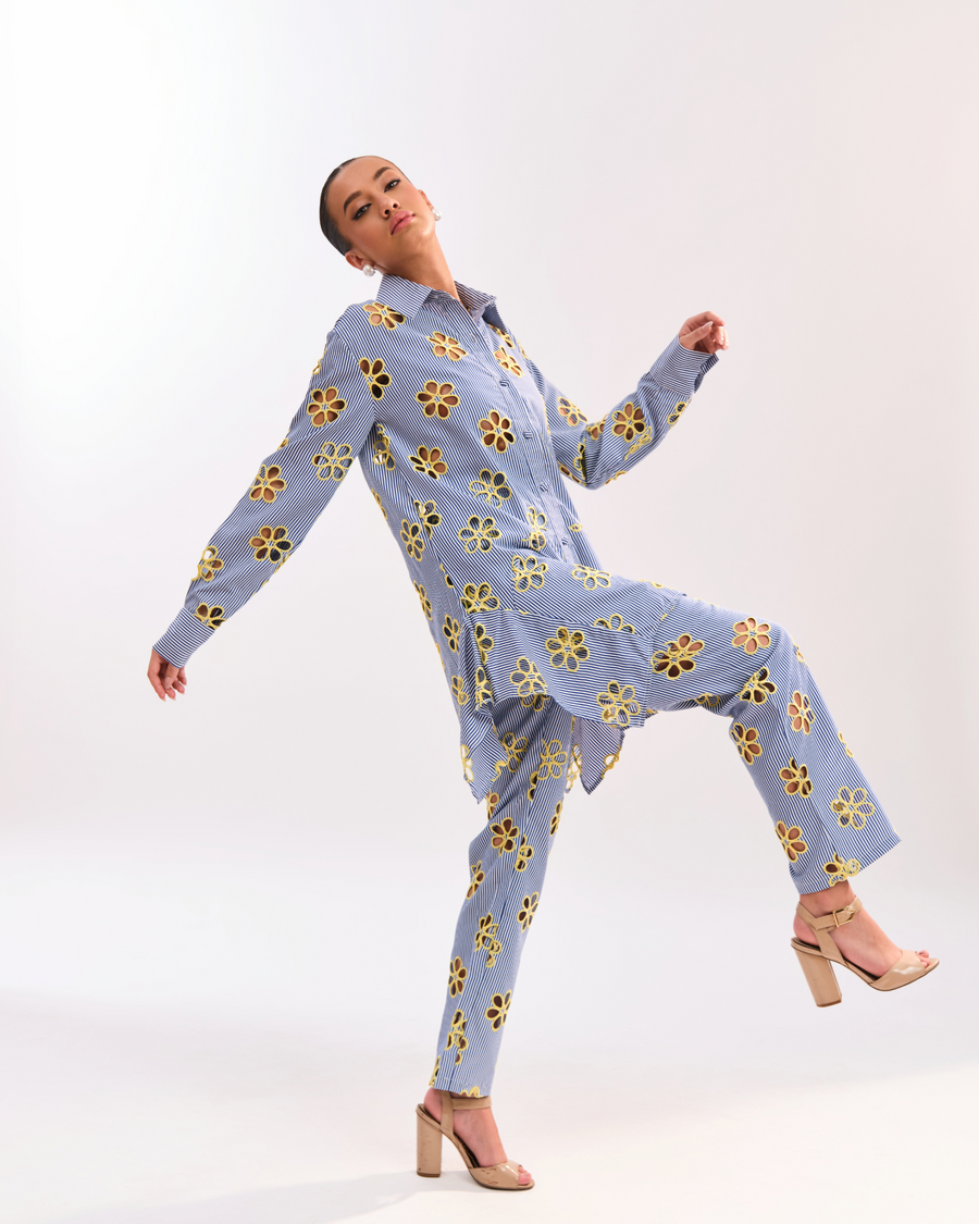 SOL FLOWER CUT PANT