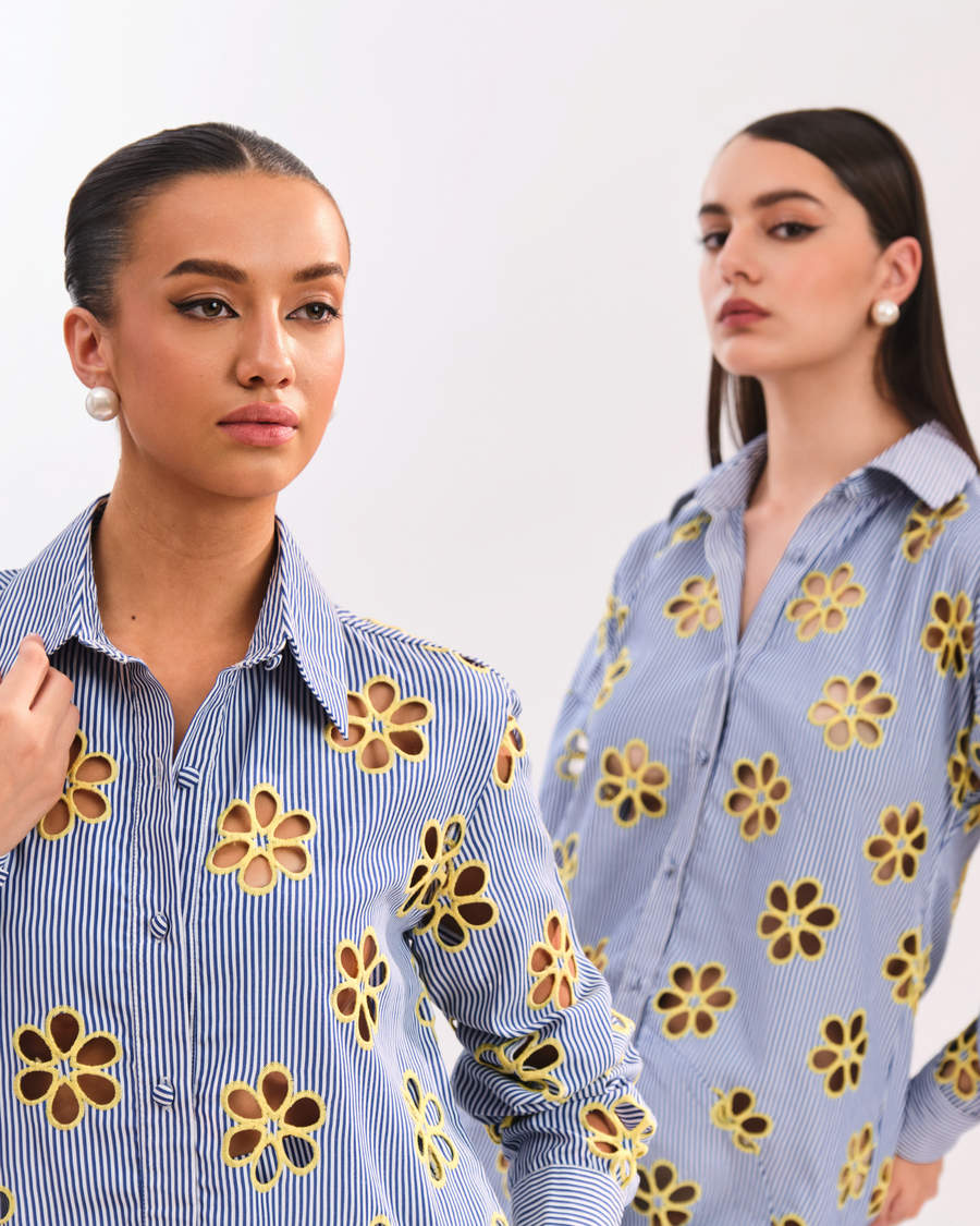 SOL FLOWER CUT SHIRT