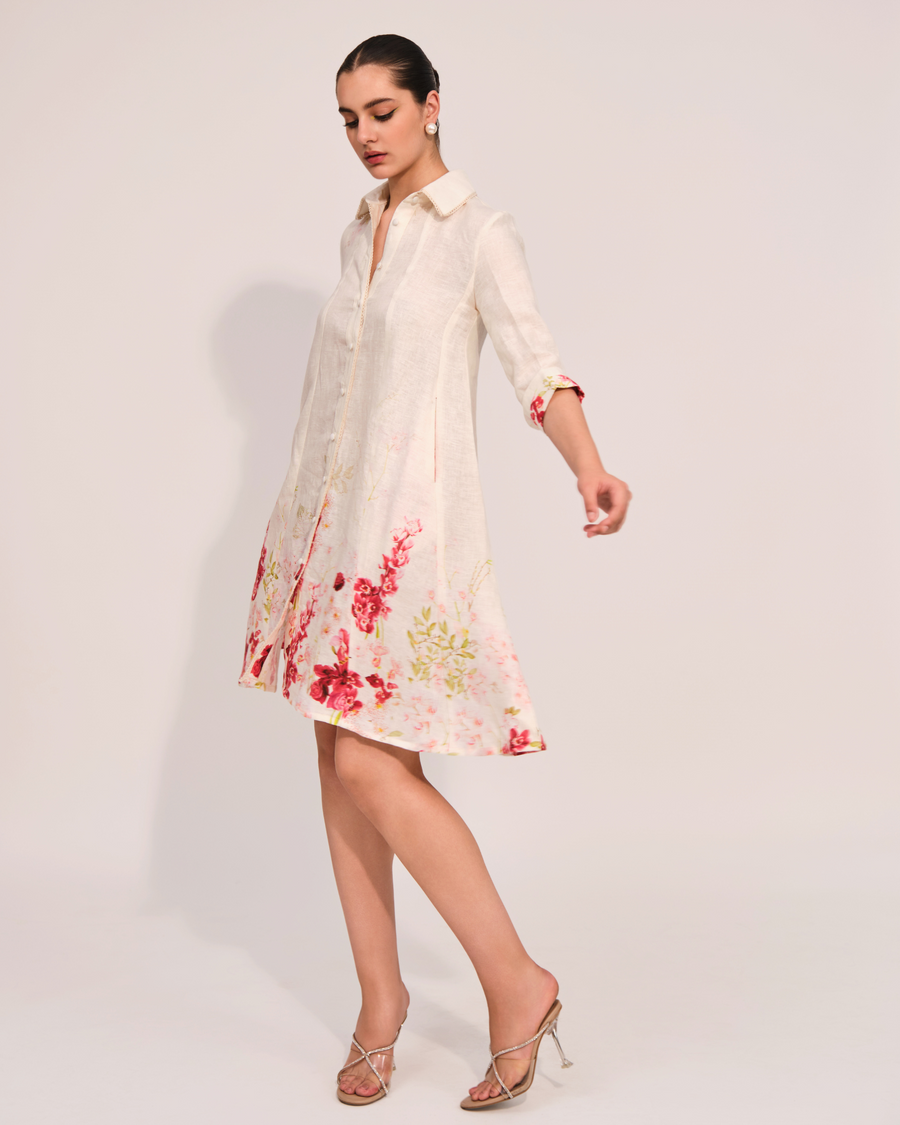 Scarlet Meadow Shirt Dress