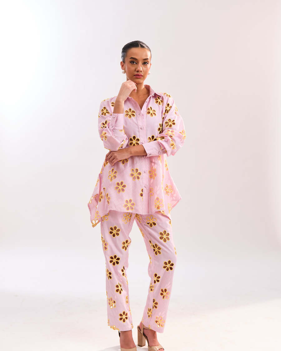 SOL FLOWER SHIRT - PINK