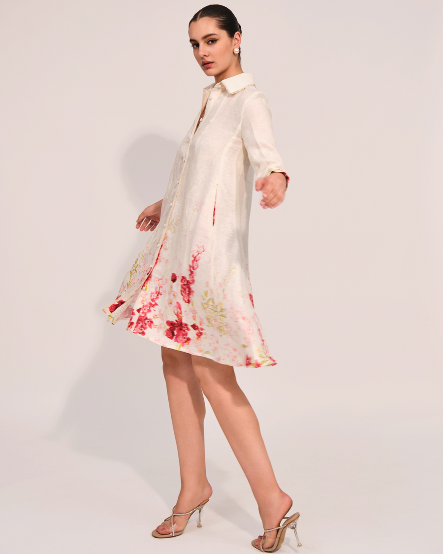 Scarlet Meadow Shirt Dress