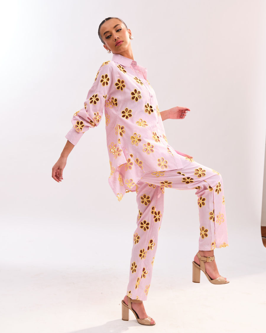 SOL FLOWER SHIRT - PINK