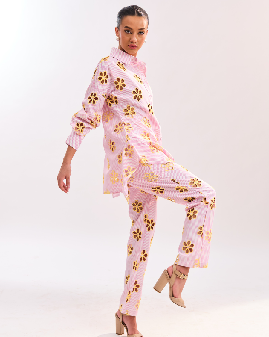 SOL FLOWER SHIRT - PINK