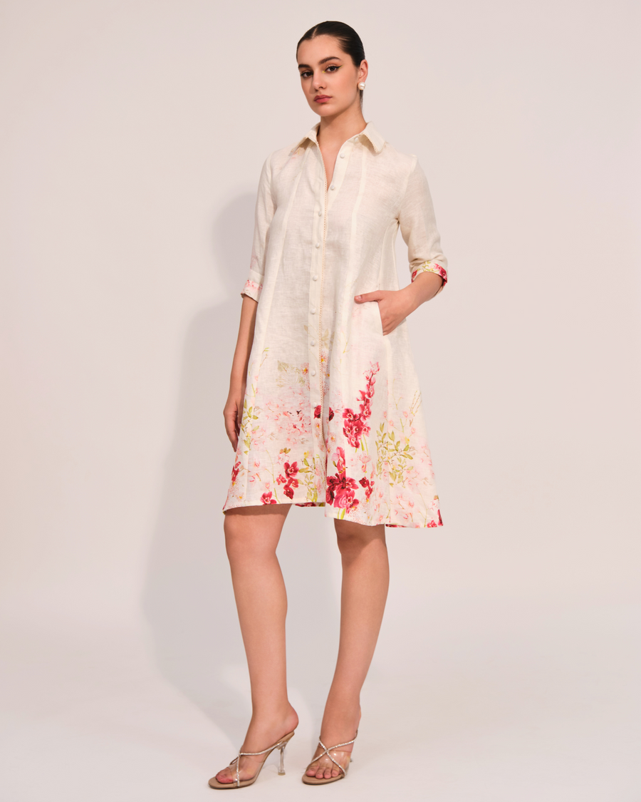 Scarlet Meadow Shirt Dress