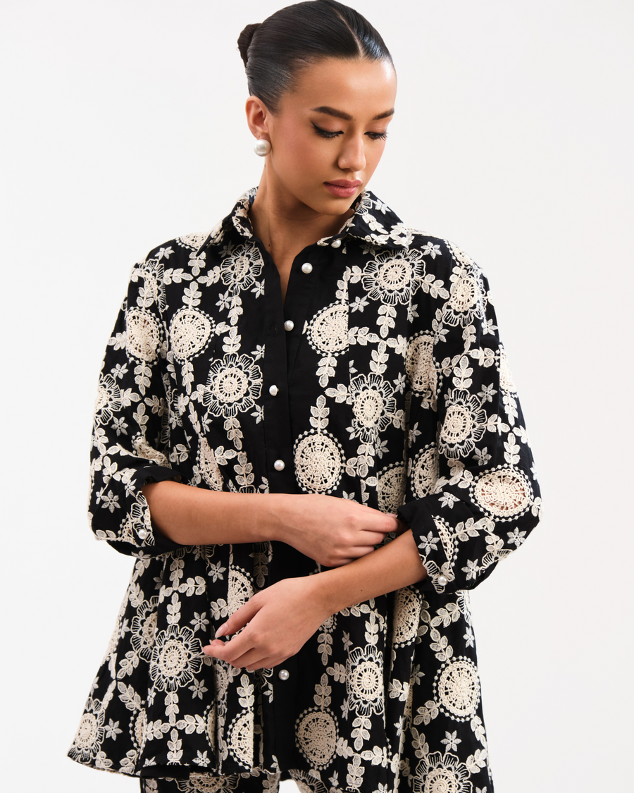 Jenny Flower Cut Cotton Set