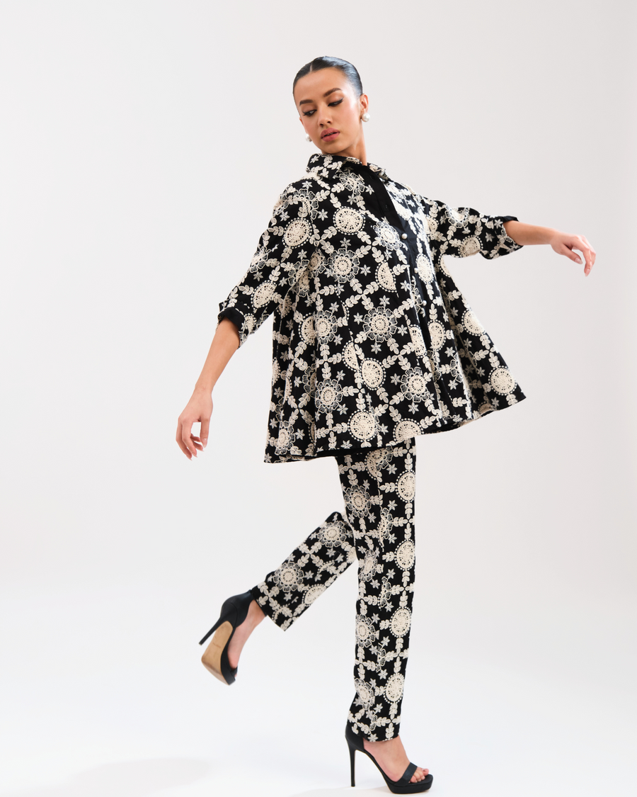 Jenny Flower Cut Cotton Set