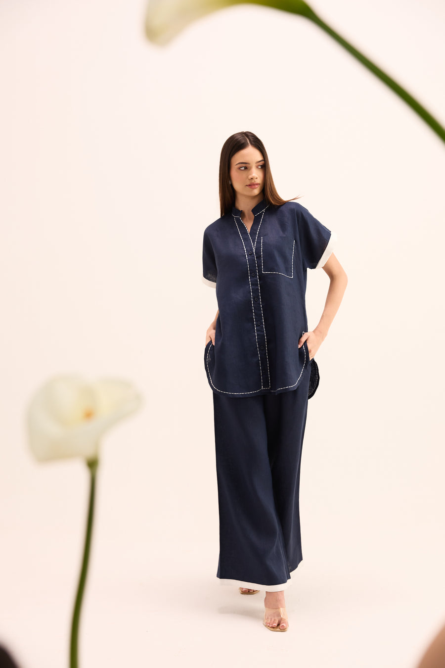 Kaze Linen Coordinated Set