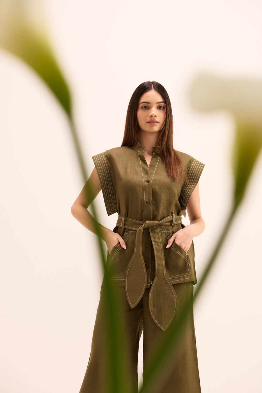 Ame Linen Coordinated Set