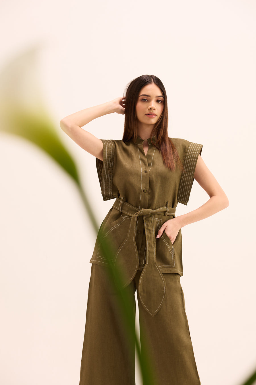 Ame Linen Coordinated Set