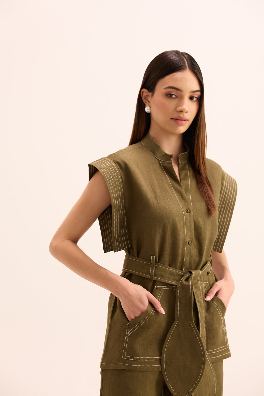 Ame Linen Coordinated Set