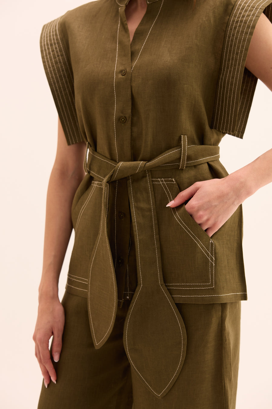 Ame Linen Coordinated Set