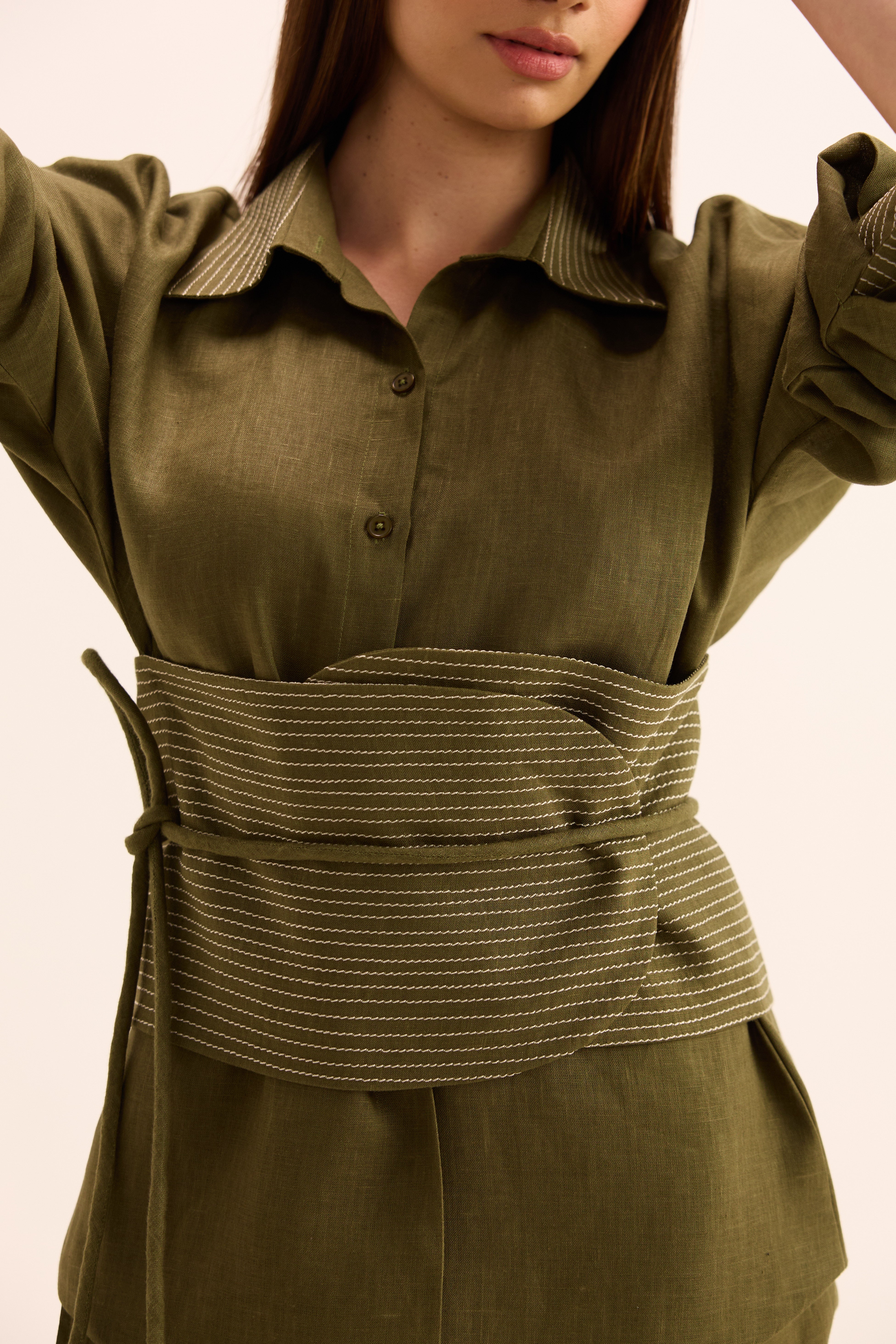 Yori Linen Coordinated Set