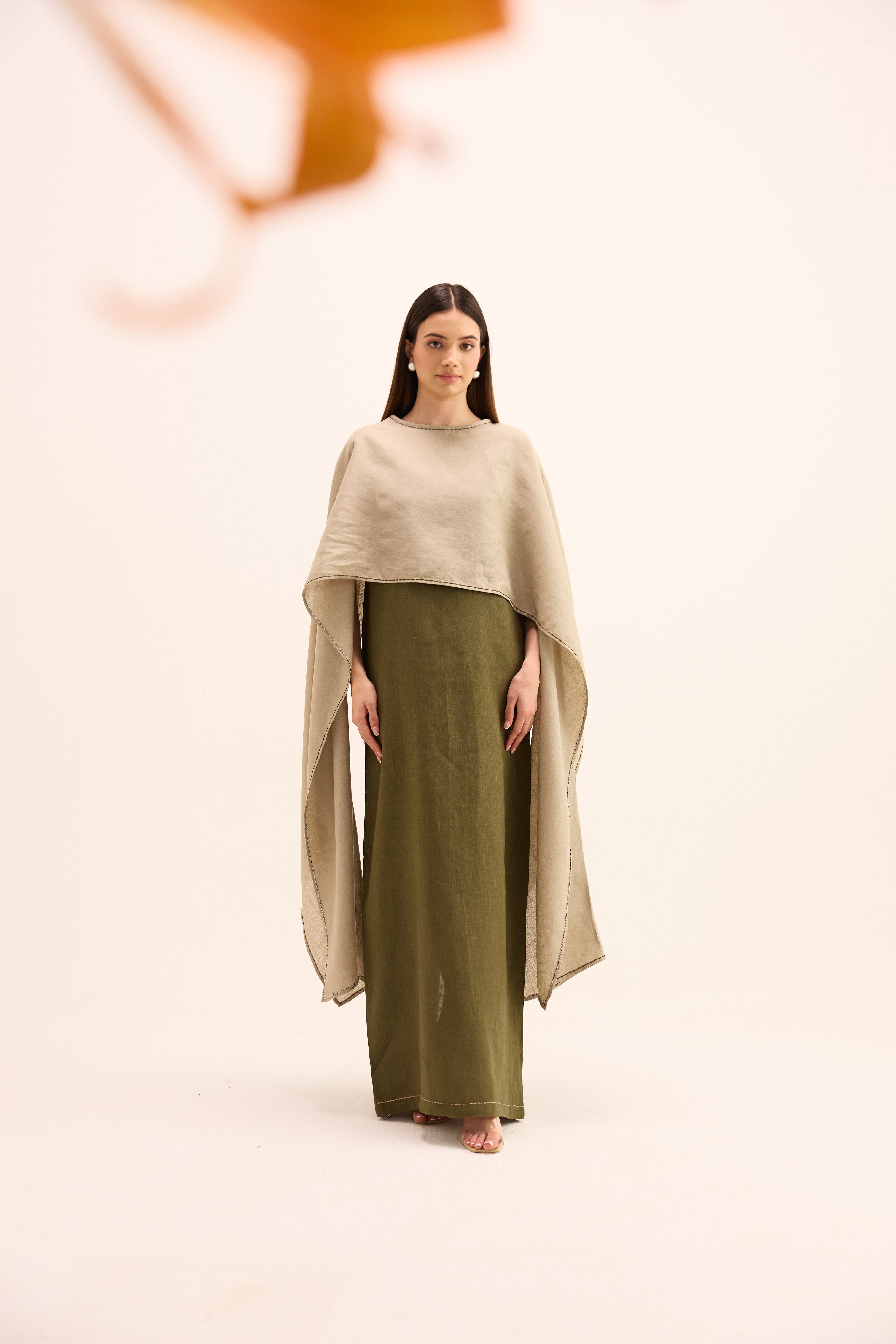 Hikari Linen Cape Set
