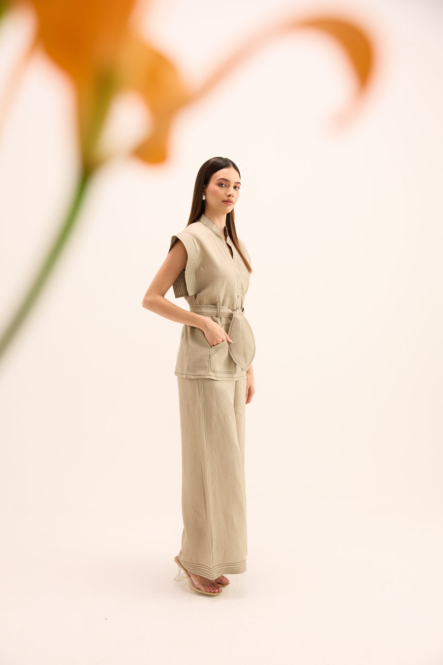 Iki Linen Coordinated Set
