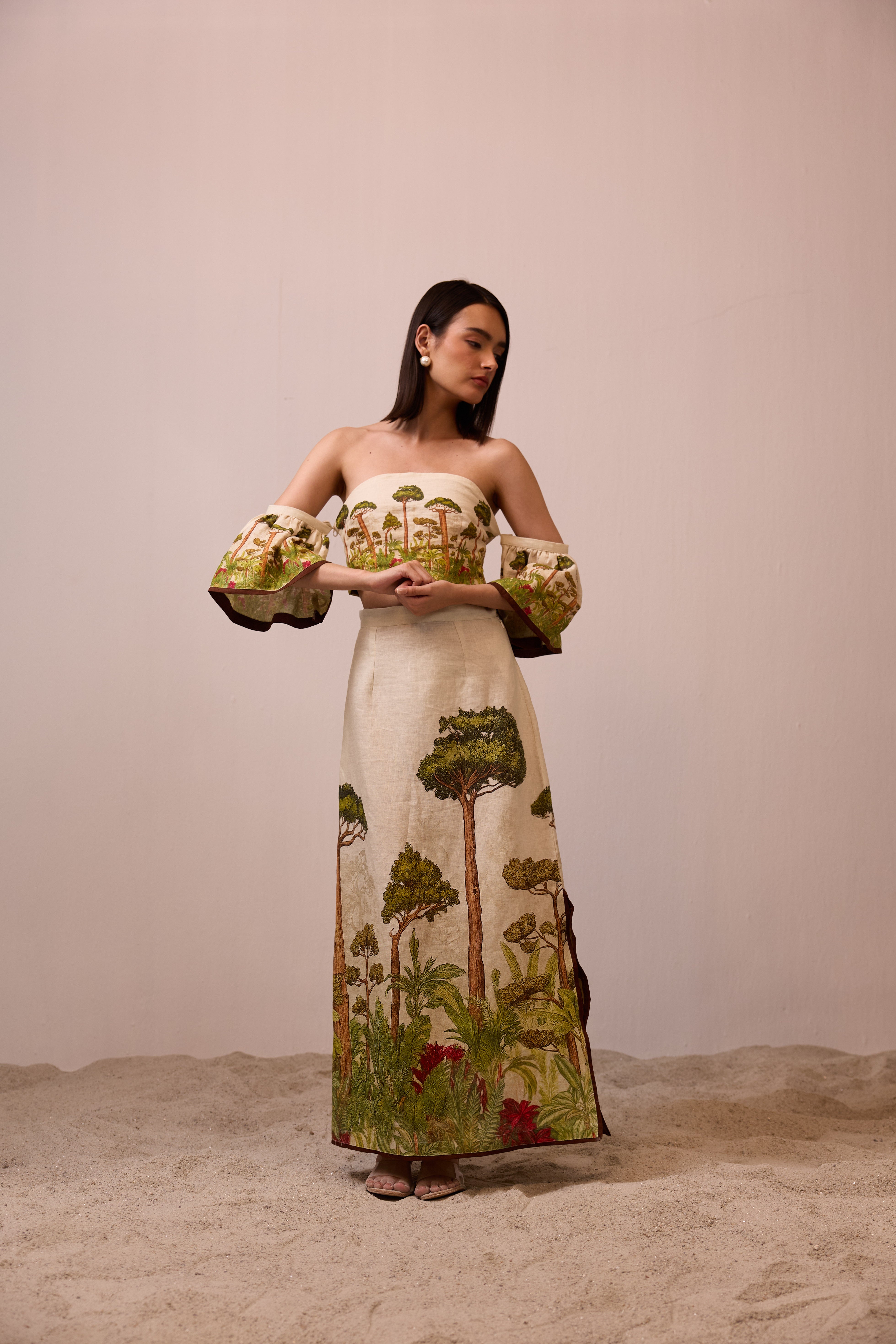 Canopy Linen Skirt Set