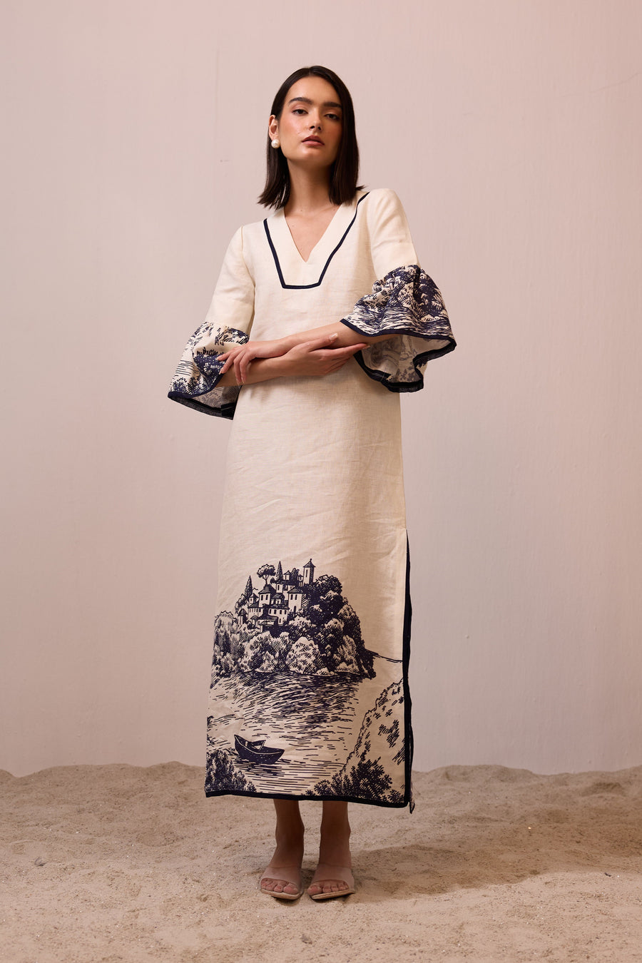 Cloche Linen Dress
