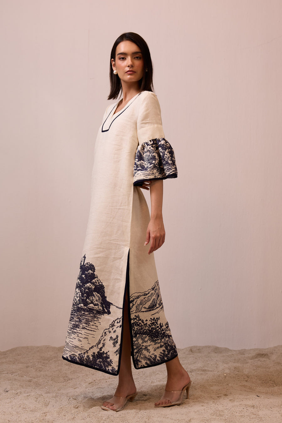 Cloche Linen Dress
