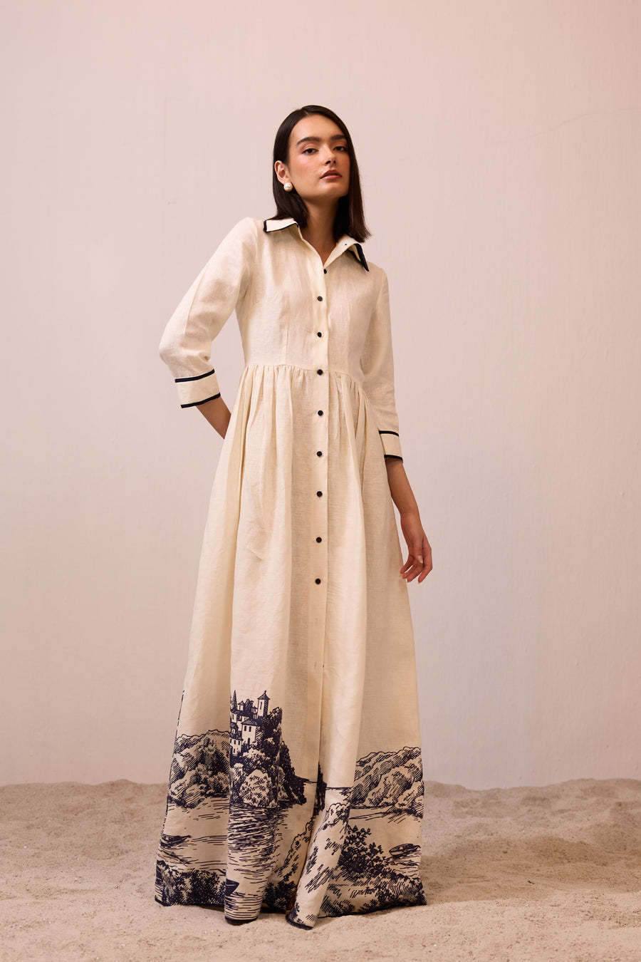 Chateau Linen Dress