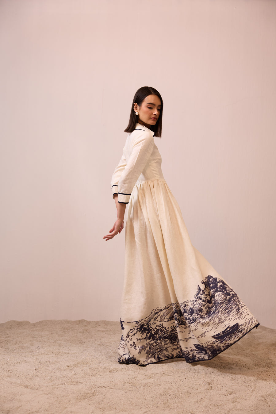 Chateau Linen Dress