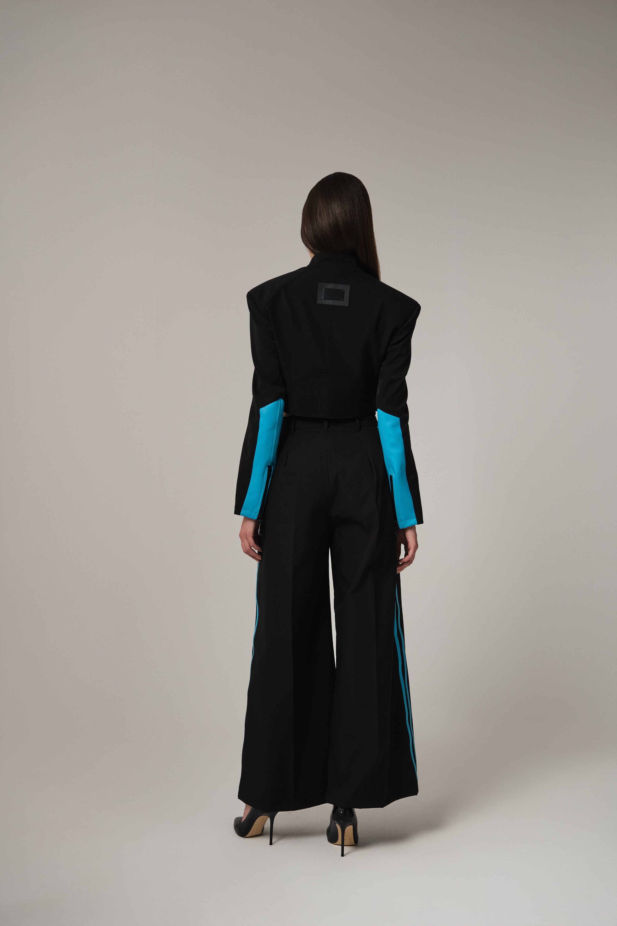 ROIS LEATHER PATCHED JACKET
