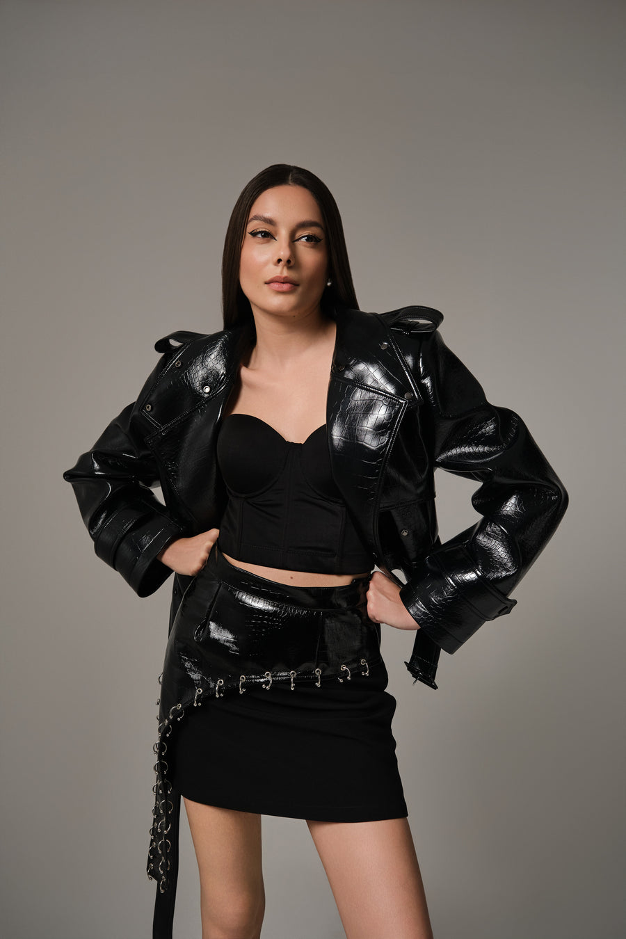 DAENERYS SNAKE SKIN JACKET