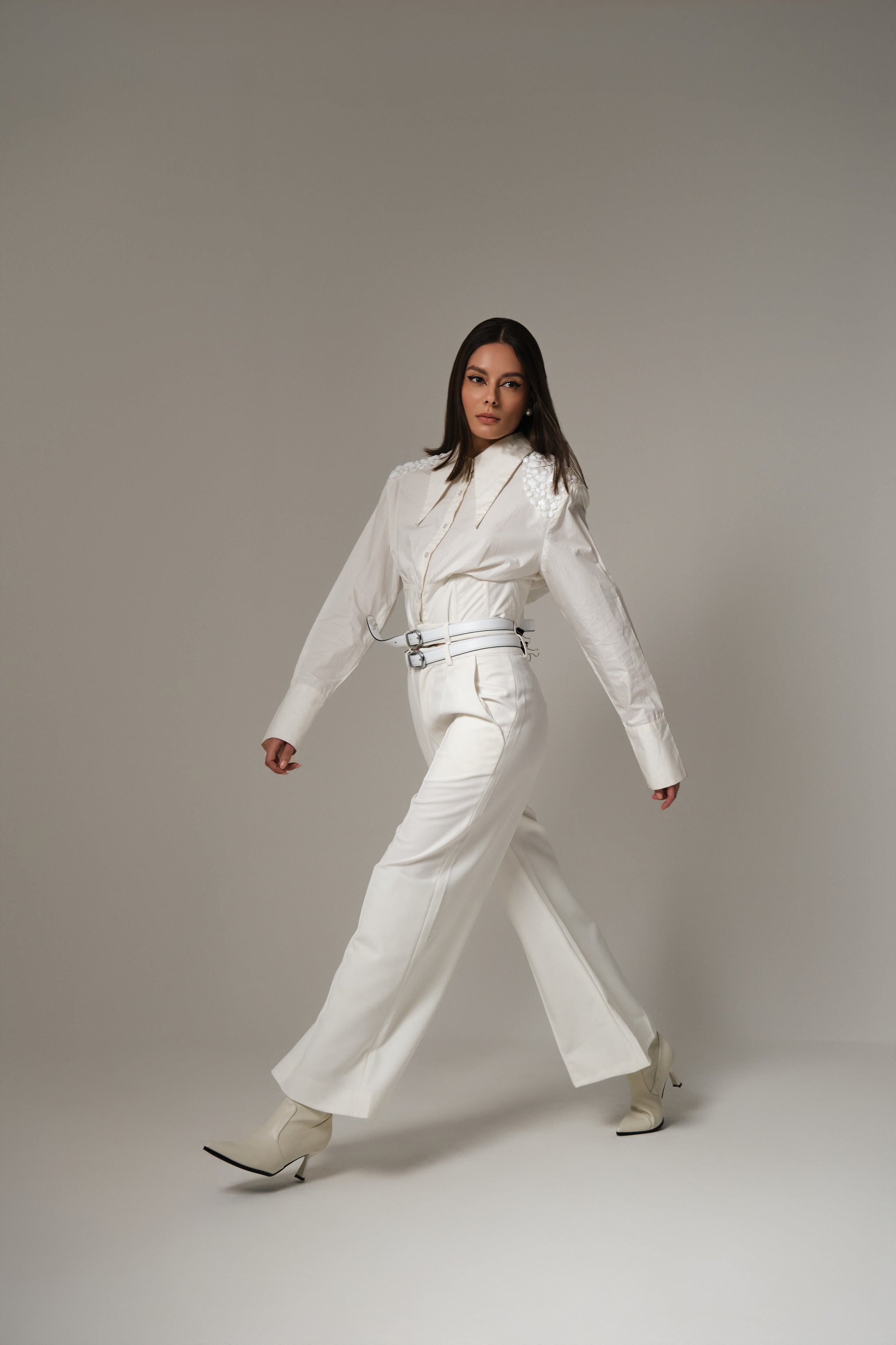 UNA DUAL BELT PANTS