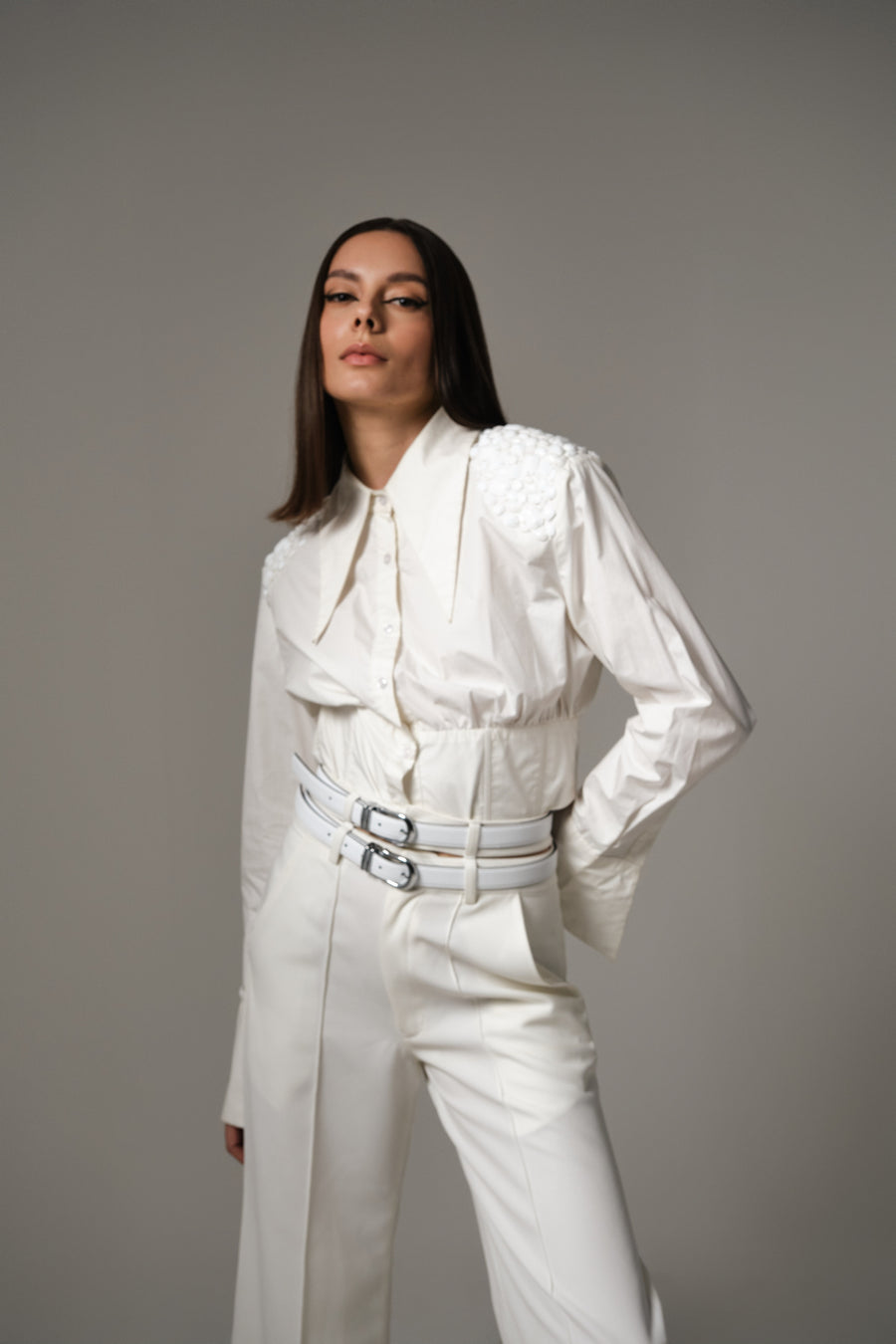 UNA DUAL BELT PANTS