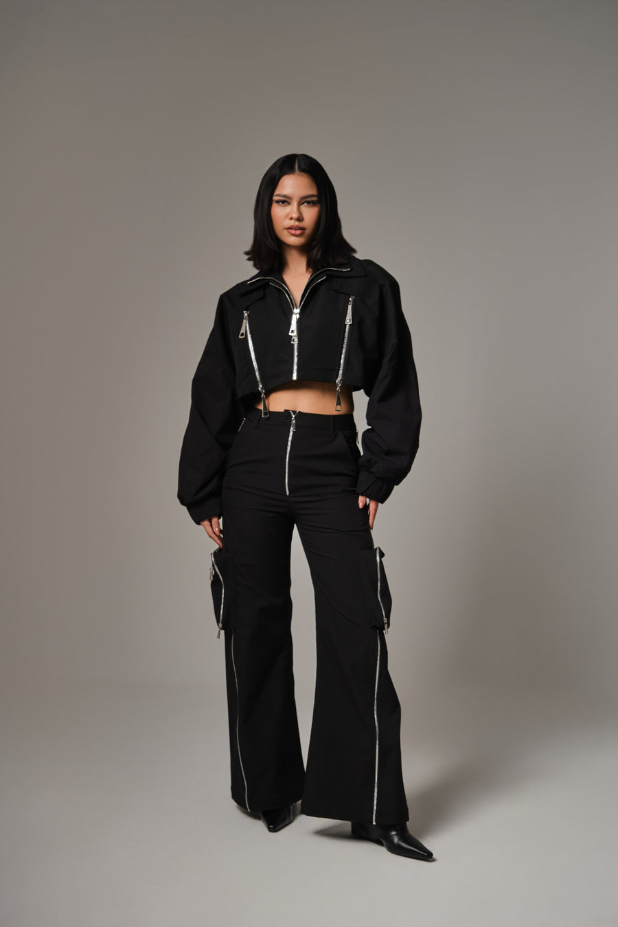 SKA-HA FLARED POCKET PANTS
