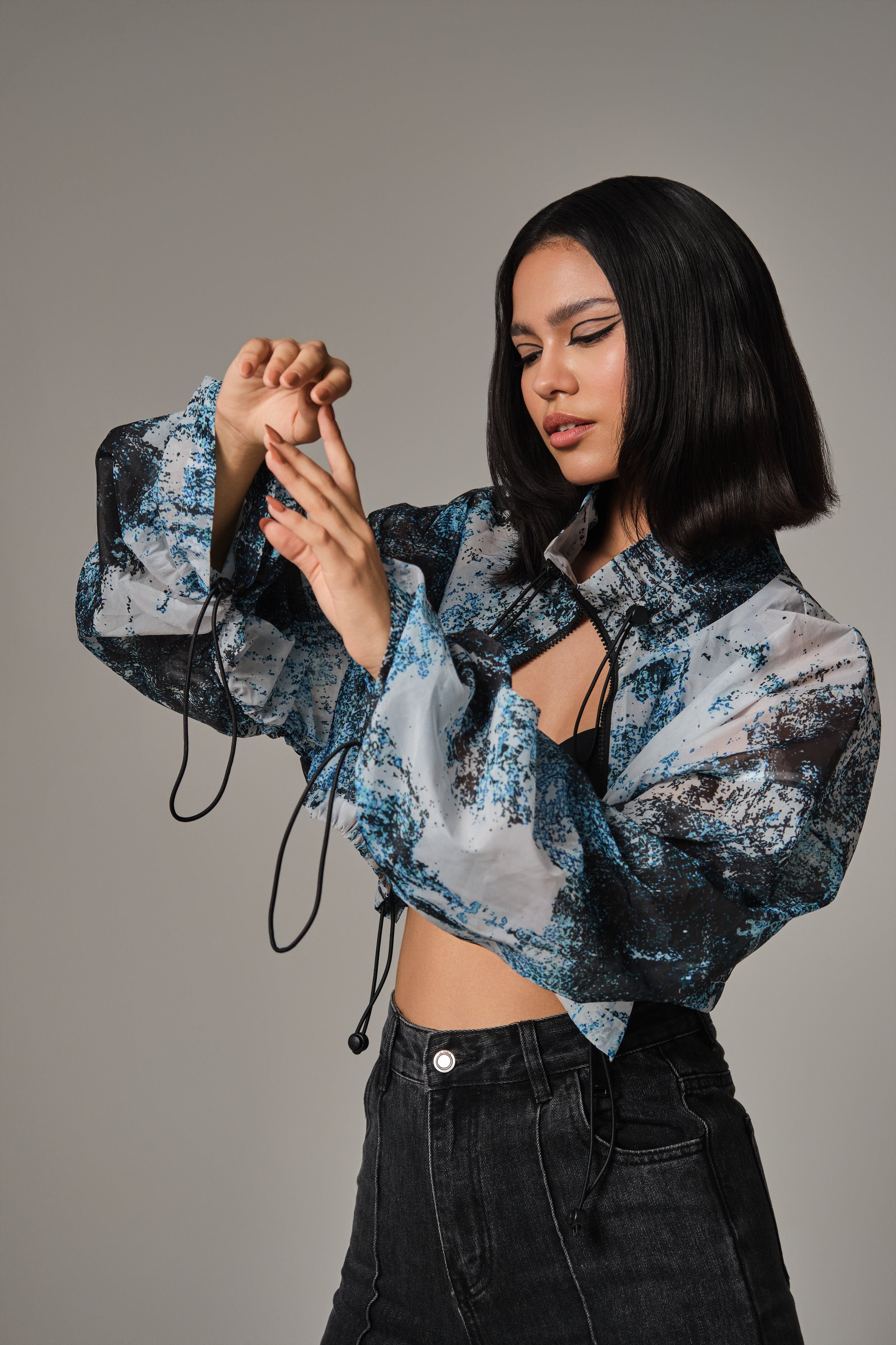 JULIA PRINTED SHORT JACKET
