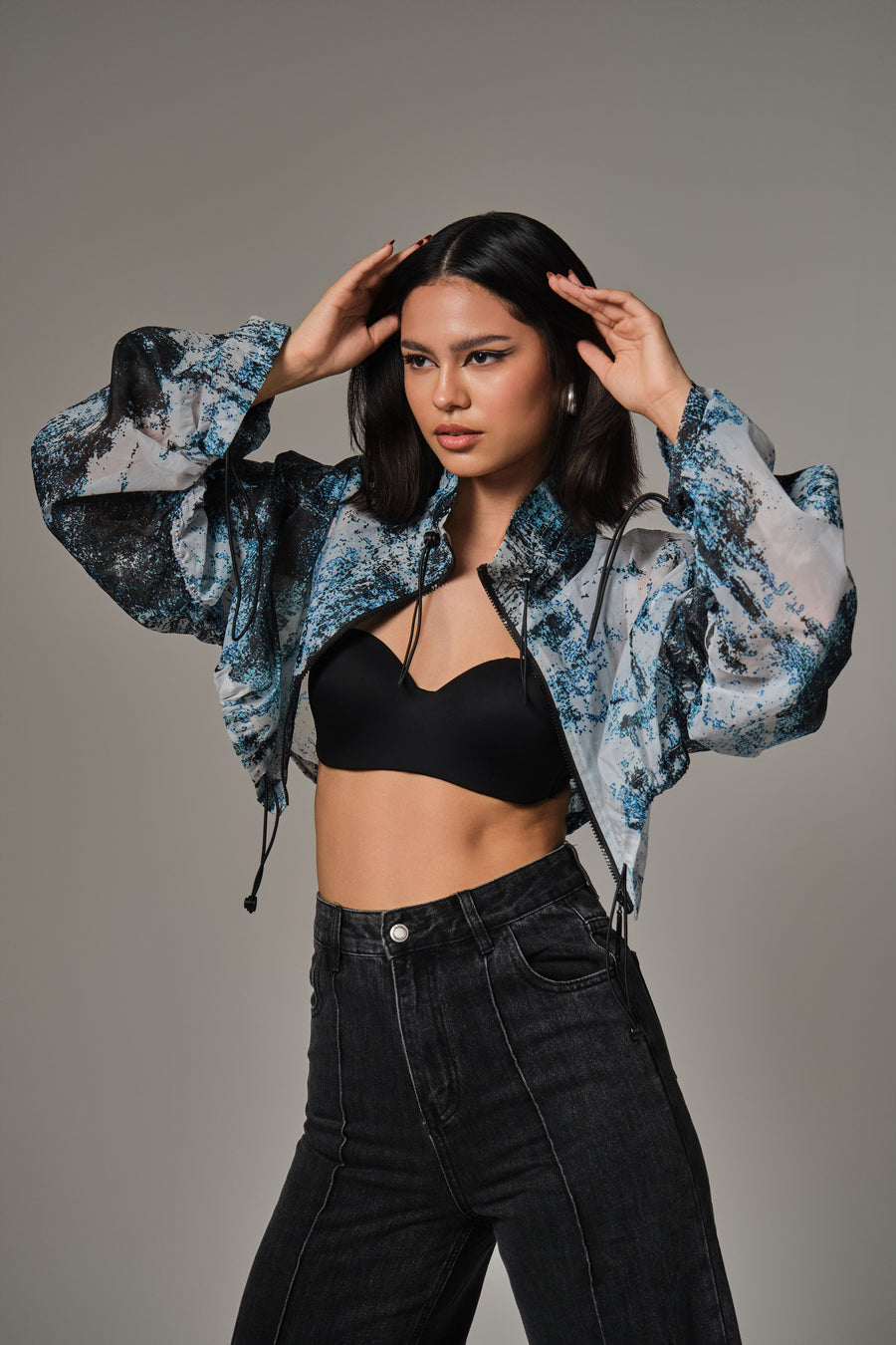JULIA PRINTED SHORT JACKET