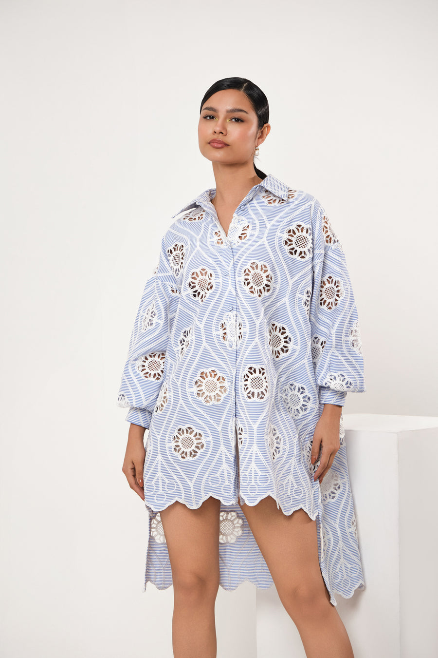 AMOR FLORAL SHIRT DRESS