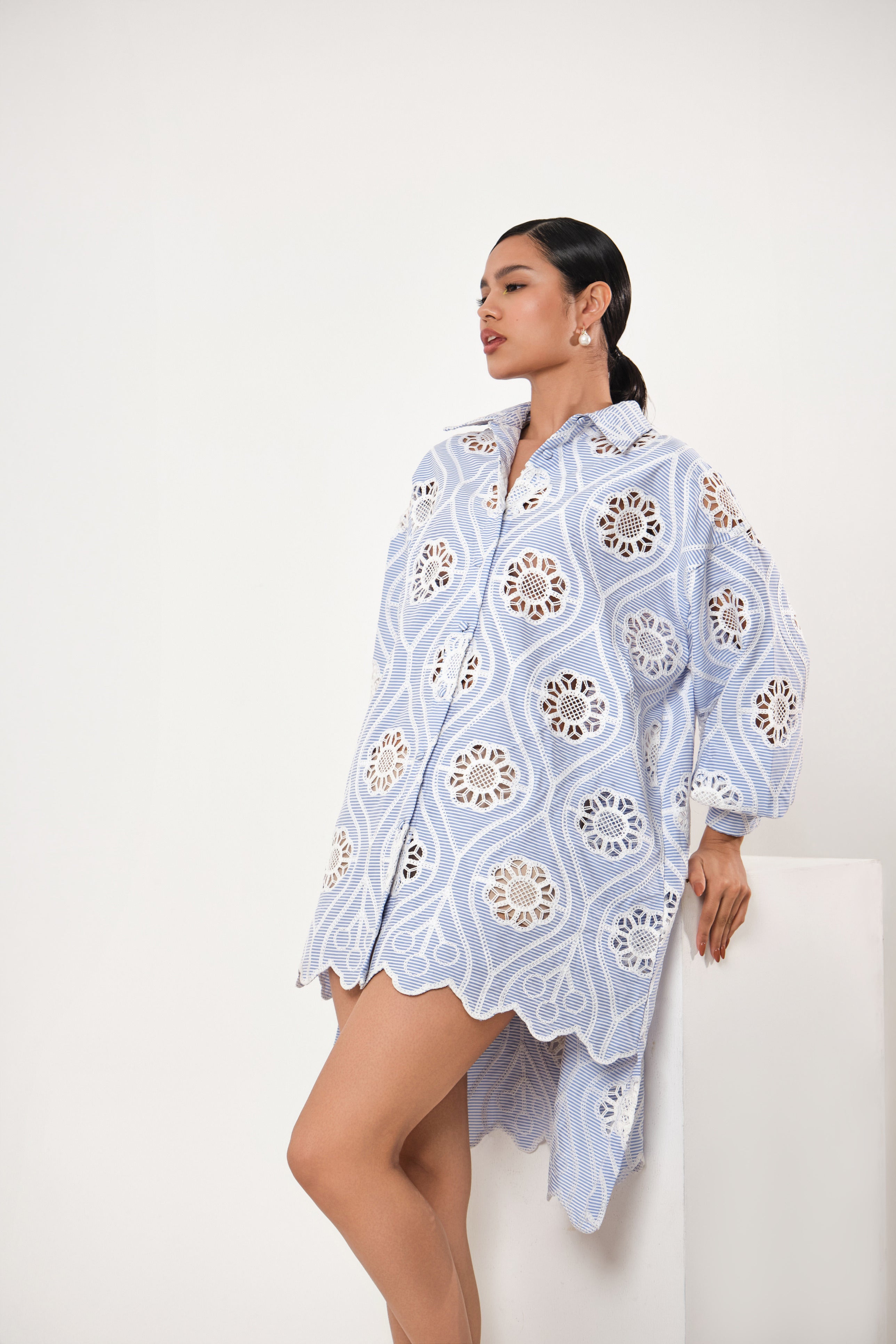 AMOR FLORAL SHIRT DRESS