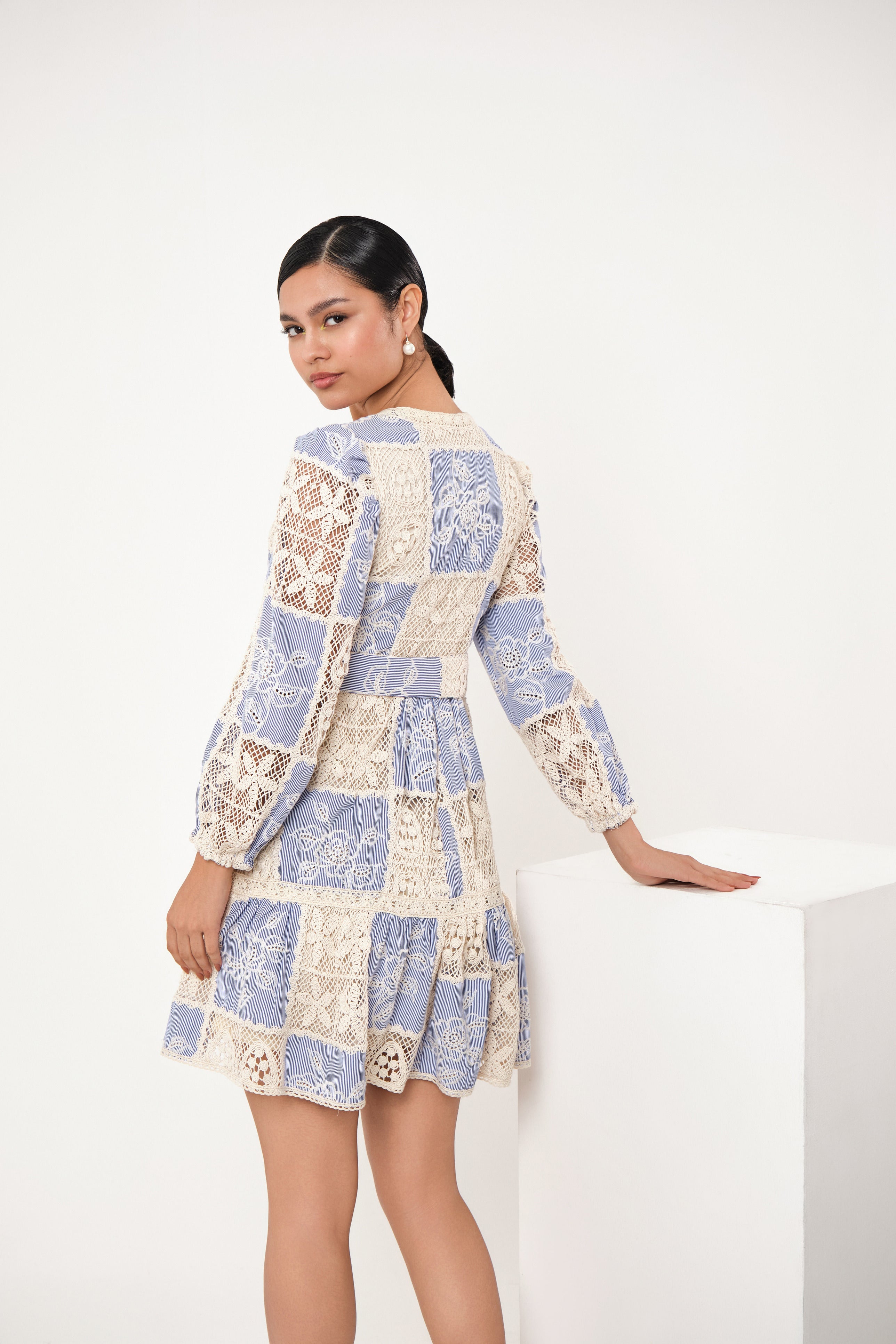 AYA FLORAL CUT DRESS
