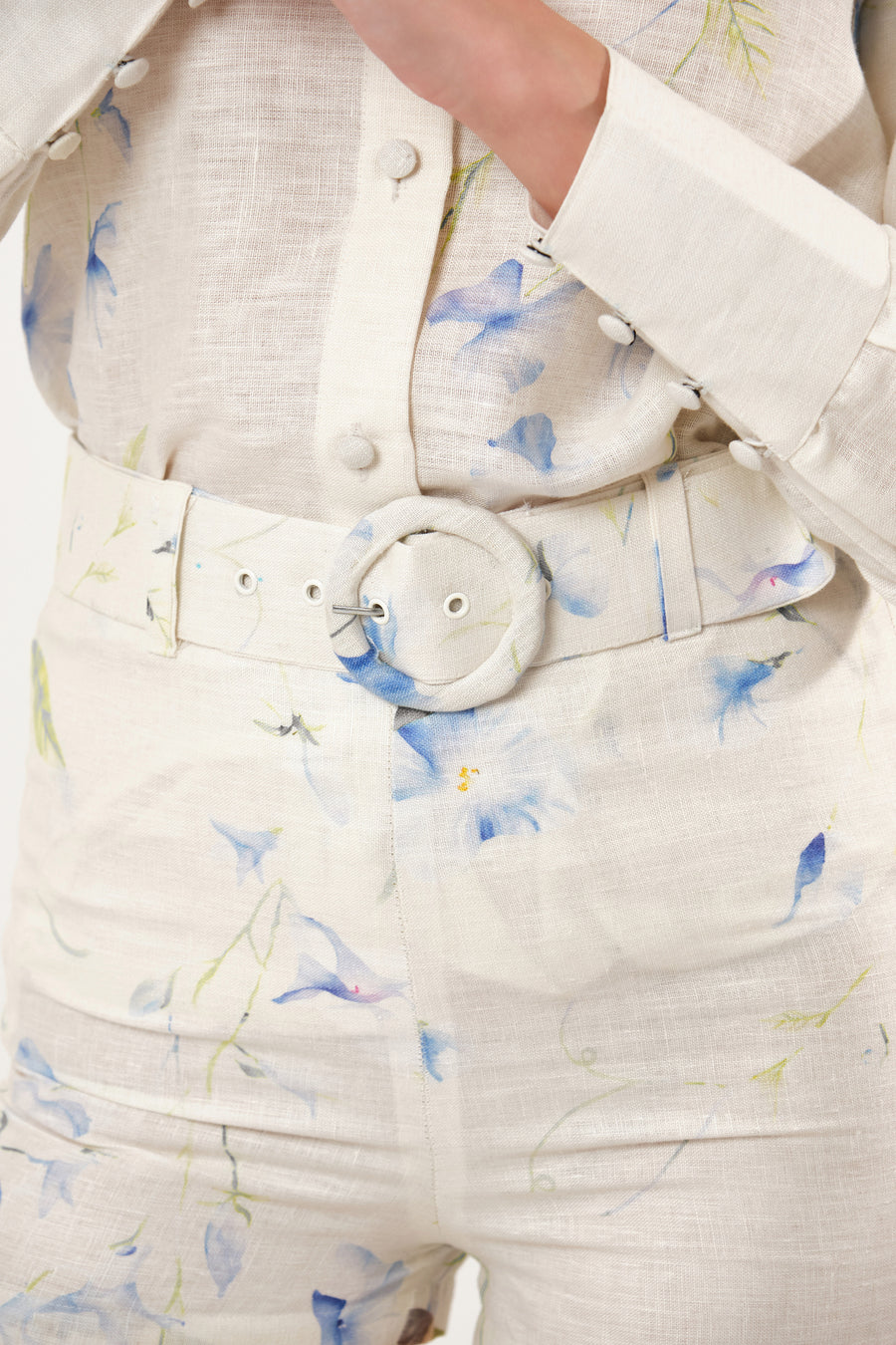 FAY LINEN CO-ORD WITH SHORT PANTS