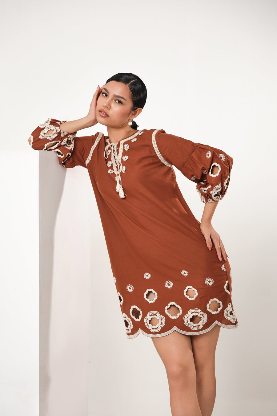 VIV CROTCHET DRESS