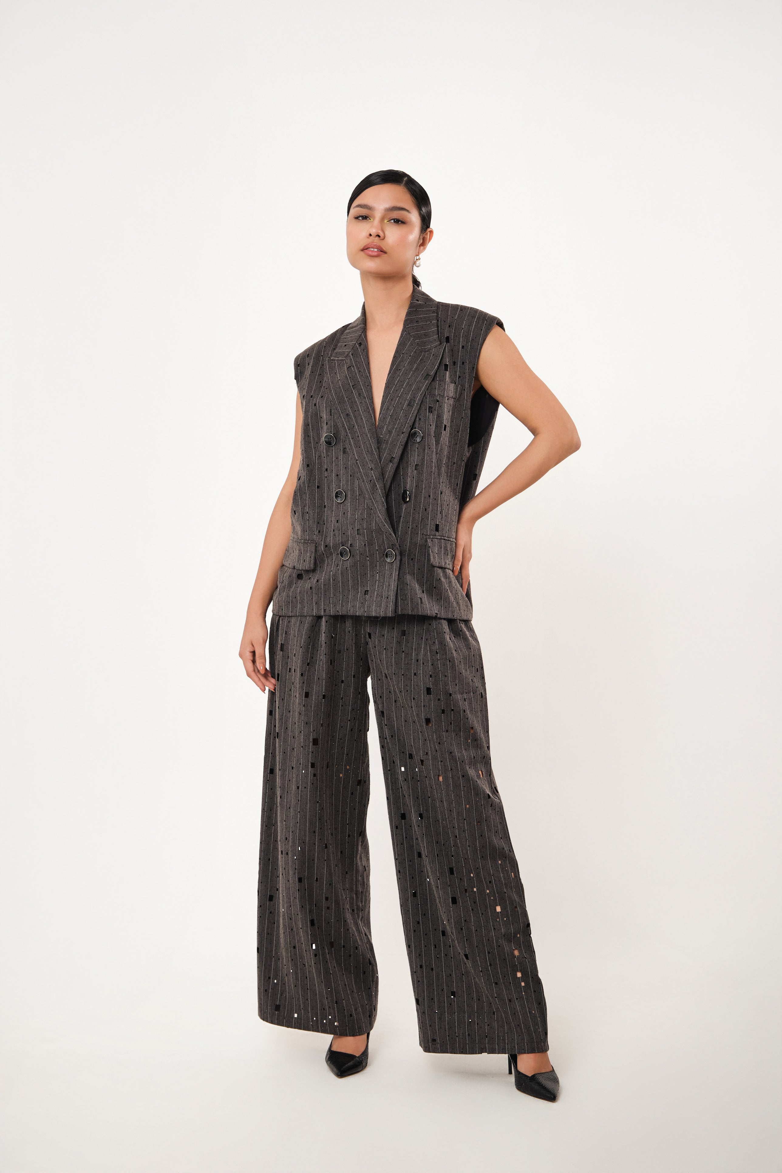 LYNX HALF BLAZER & PANTS
